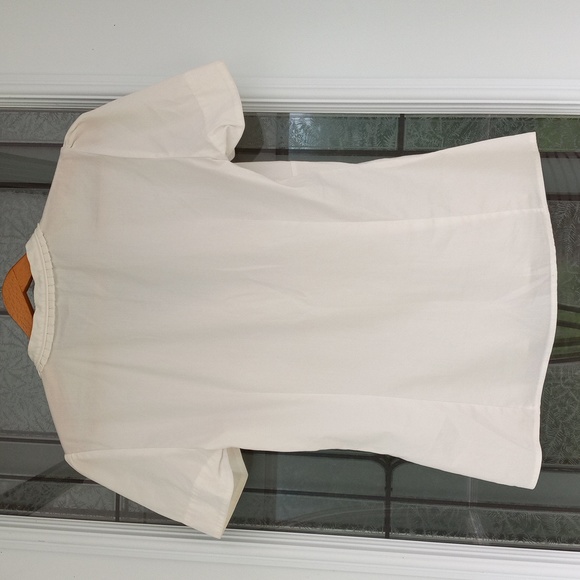 Zara Woman Portugal Size Medium Off White Short Sleeve Very Cute Vintage Top - Picture 5 of 7